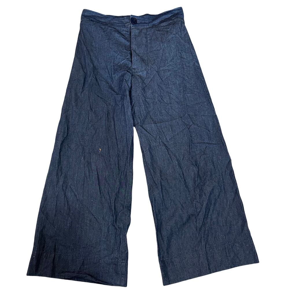 SBJ AUSTIN Women's Wide Leg Pants Size 3 In Blue Denim